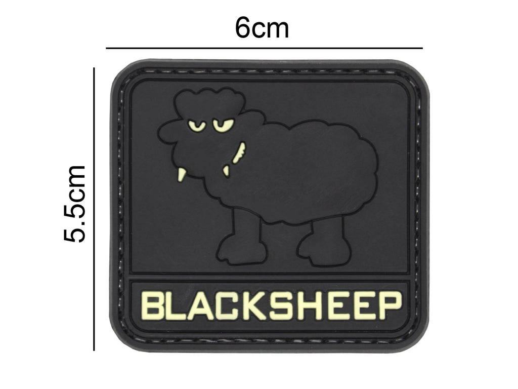 Blacksheep Glow in the Dark Patch Black