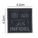 Beer Drinking, Pork Eating, Womanizing Infidel Patch Black