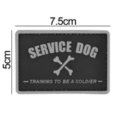 Service Dog Training to be a Soldier Patch Gray
