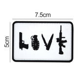 Love Patch White