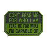 Fear What I'm Capable Of Patch Green