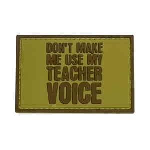 Teacher Voice Patch Tan