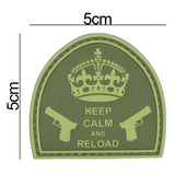 Keep Calm and Reload Patch Green