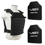 VISM by NcSTAR Fast Plate Carrier w/ Level III PE Ballistic Hard Plates