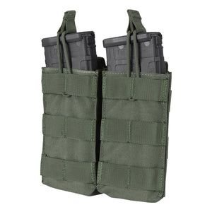 Condor MOLLE Double M4/M16 Open Top Mag Pouch - Ranger Green
