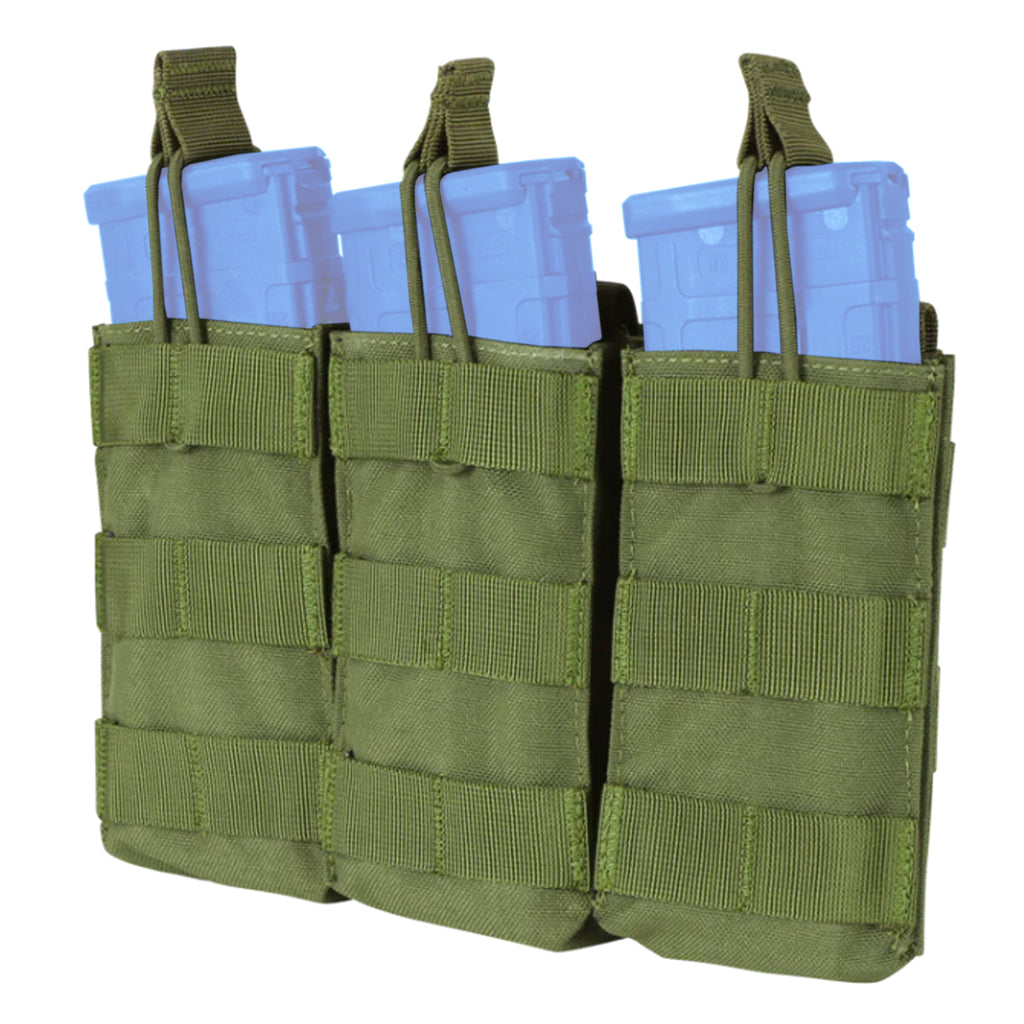 Condor MOLLE Triple M4/M16 Open Top Mag Pouch