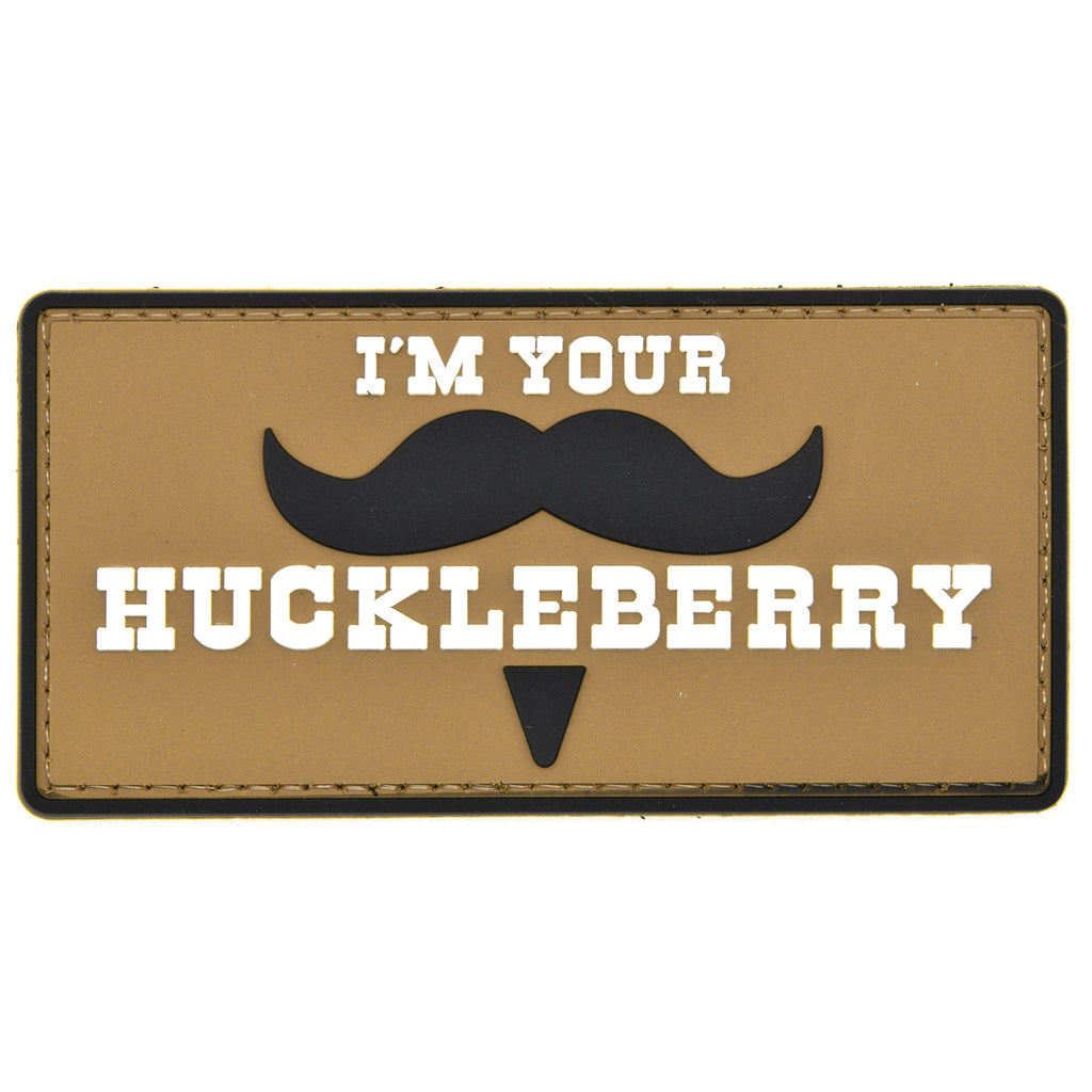 I'm Your Huckleberry Mustache Patch Brown
