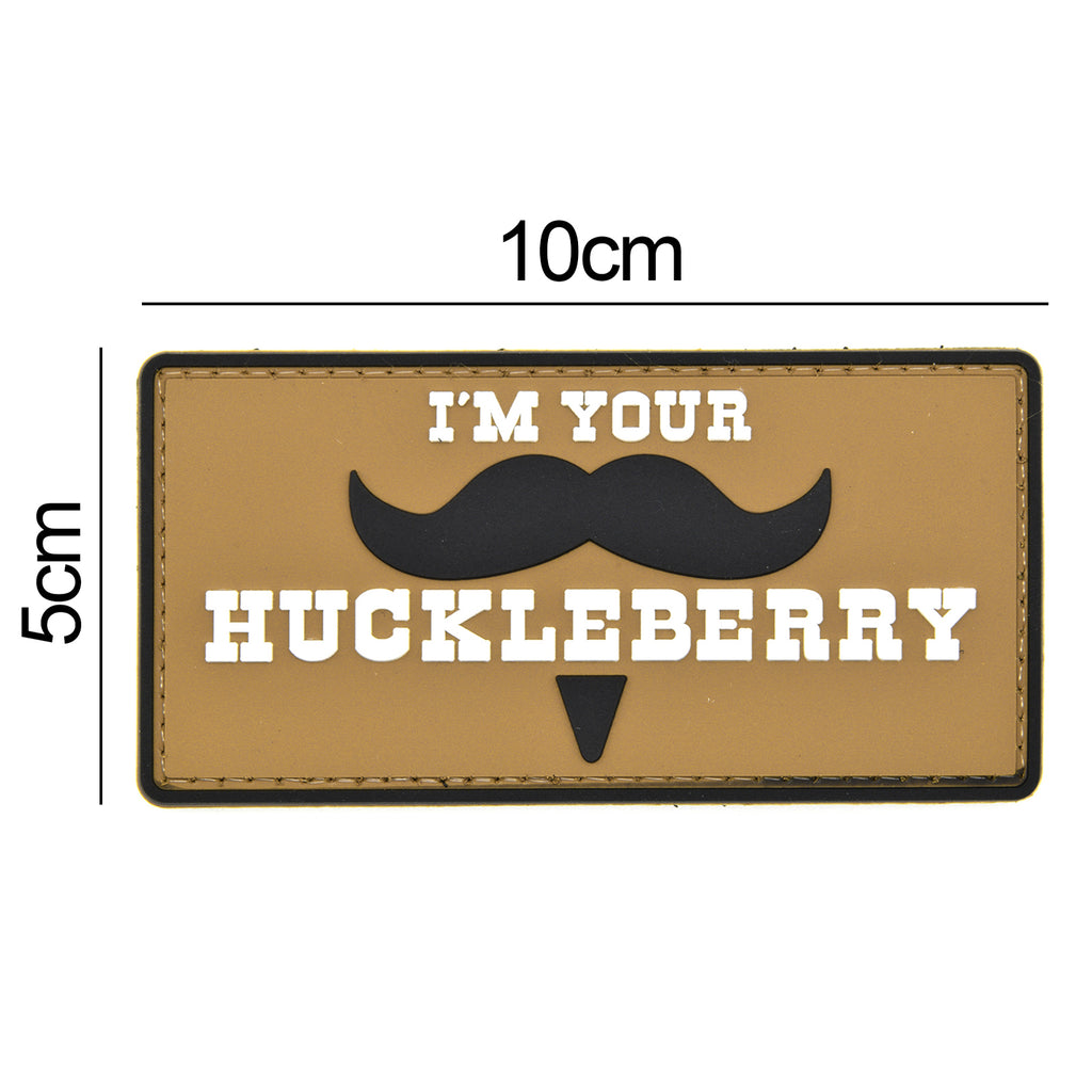 I'm Your Huckleberry Mustache Patch Brown