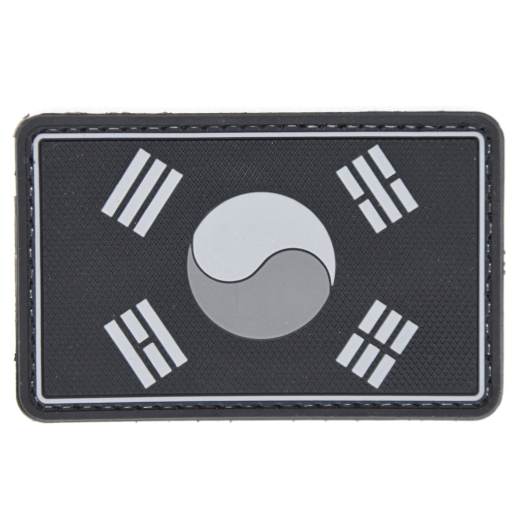 Korea Flag Patch Black/Gray