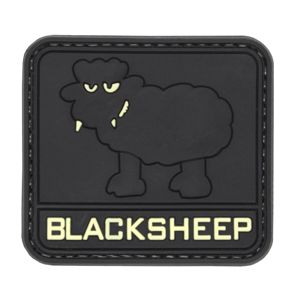 Blacksheep Glow in the Dark Patch Black