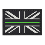 UK Flag Green Line Patch