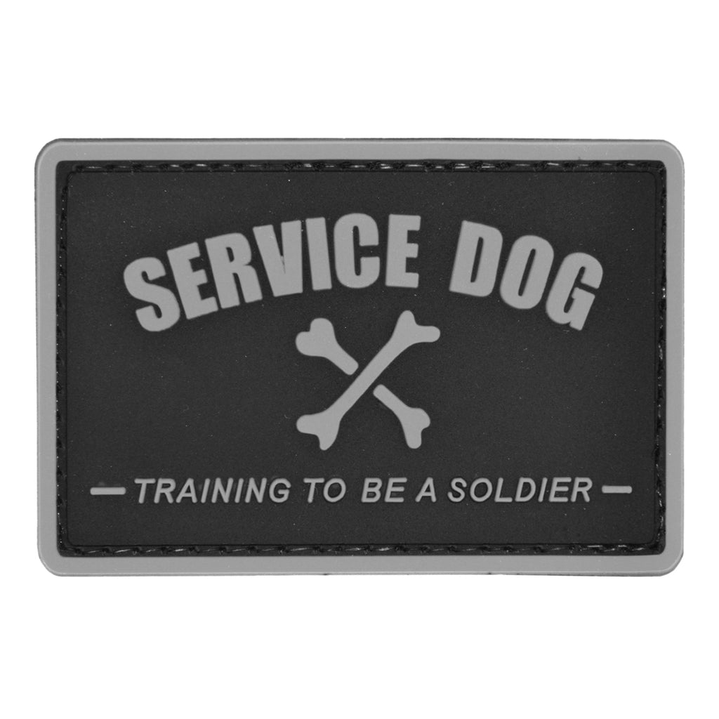Service Dog Training to be a Soldier Patch Gray
