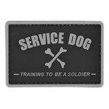Service Dog Training to be a Soldier Patch Gray