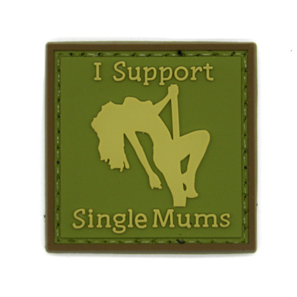 I Support Single Mums Patch Green