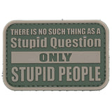 There Is No Stupid Questions Patch Green