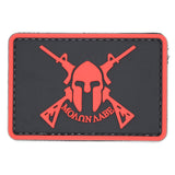 Molon Labe Spartan Rifles Patch Red