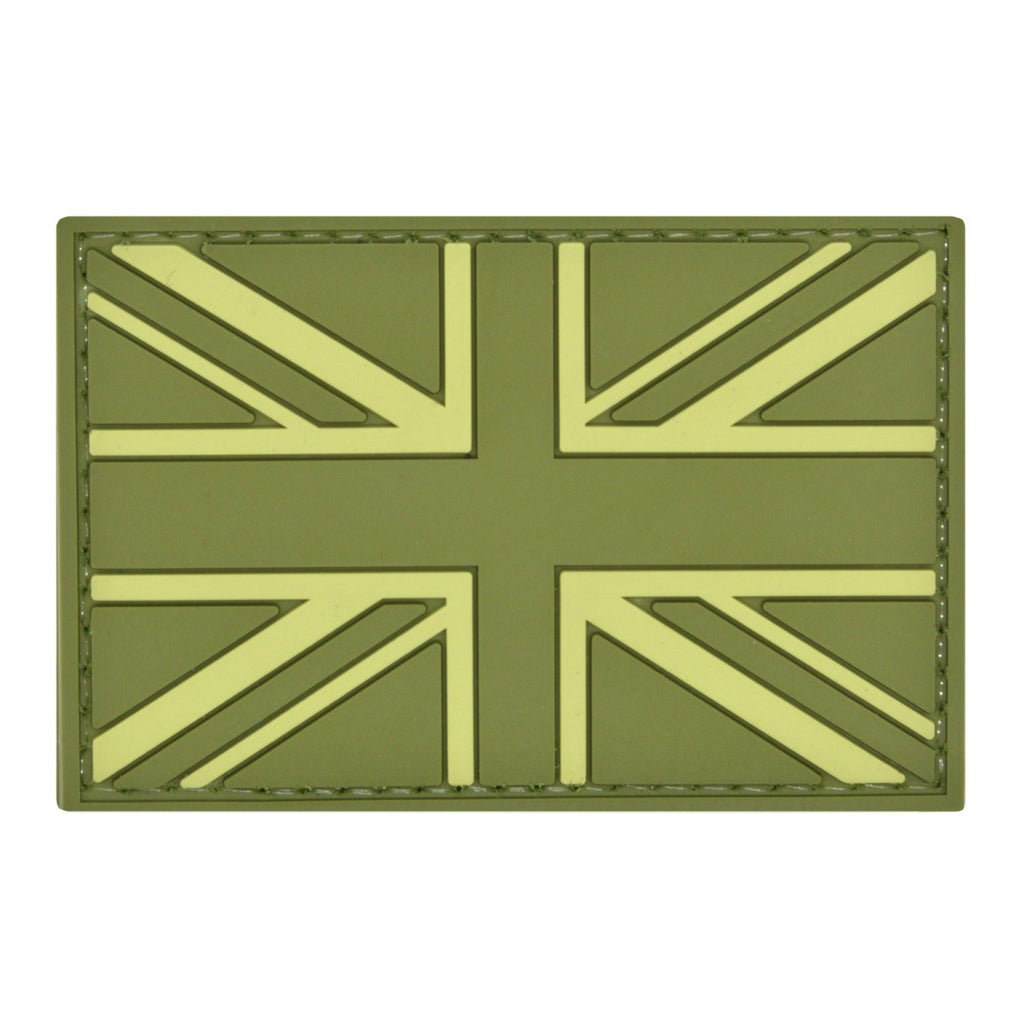 UK Flag Patch OD Green