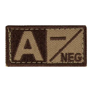 Condor Blood Type Patch (A-/Coyote Brown)