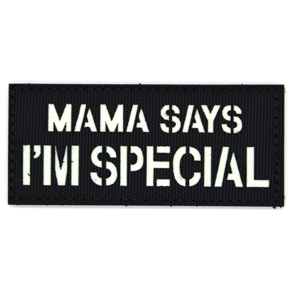 Mama Says I'm Special Nylon Patch Black