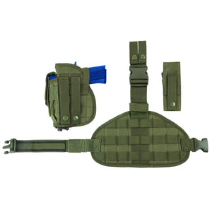 VISM by NcSTAR Drop Leg Holster, Panel, & Mag Pouch