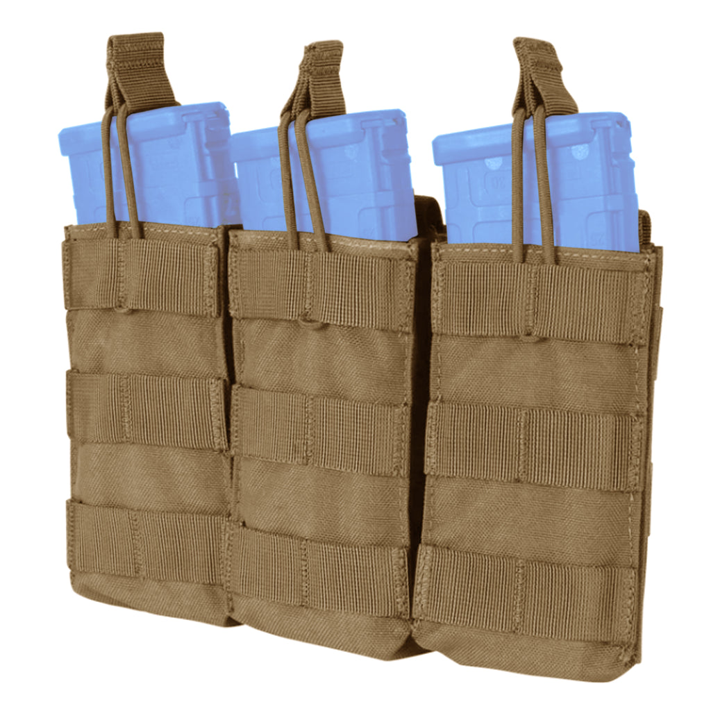 Condor MOLLE Triple M4/M16 Open Top Mag Pouch