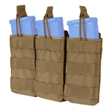 Condor MOLLE Triple M4/M16 Open Top Mag Pouch