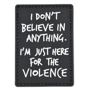 I'm Just Here for the Violence Patch Black