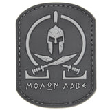 Molon Labe Battle Worn Spartan Swords Patch Gray