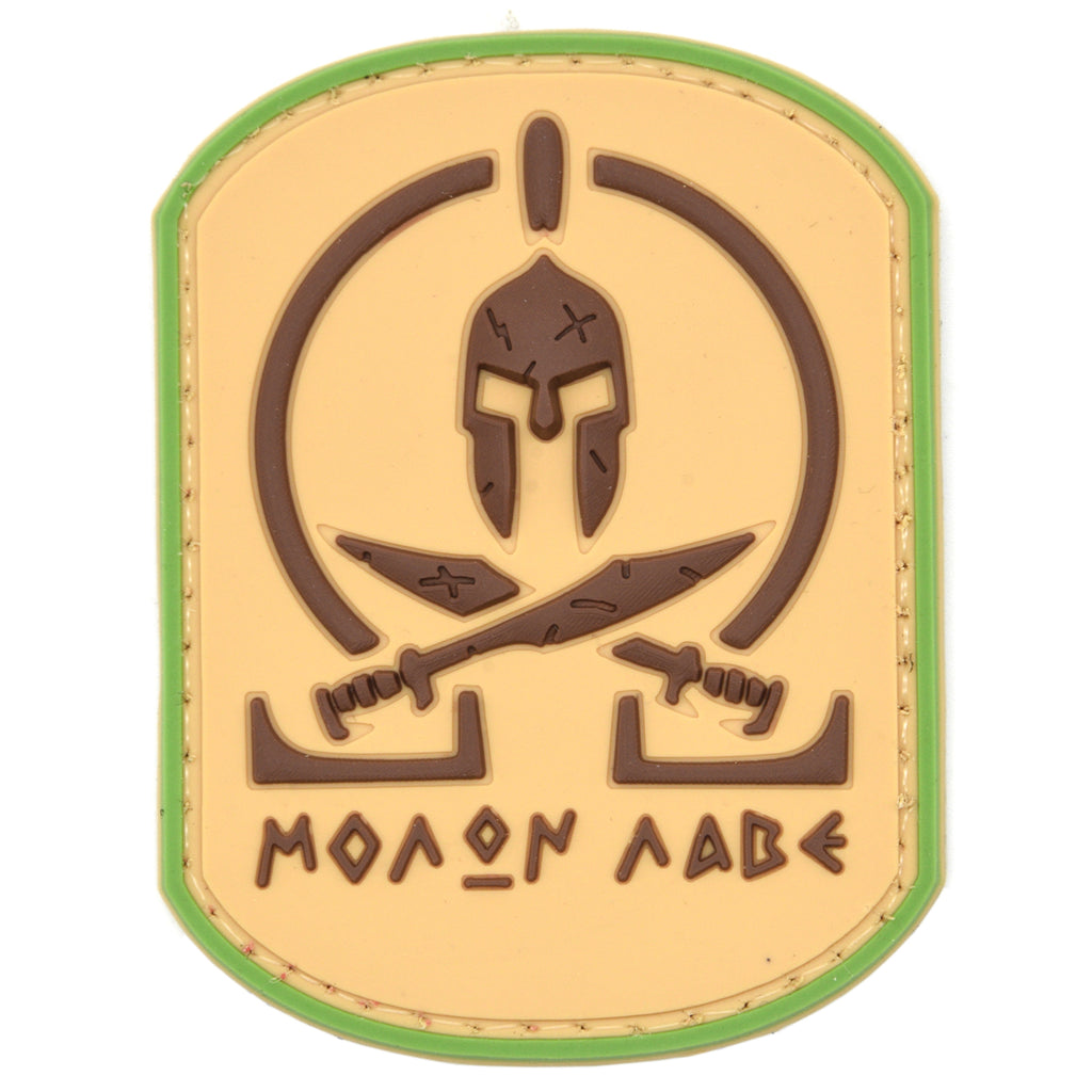 Molon Labe Battle Worn Spartan Swords Patch Multicam
