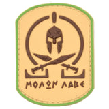 Molon Labe Battle Worn Spartan Swords Patch Multicam