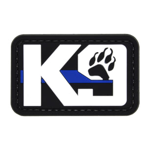 K9 Police Dog Patch Thin Blue Line/White