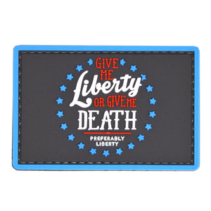 Liberty or Death Stars Patch Gray/Blue