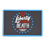 Liberty or Death Stars Patch Gray/Blue