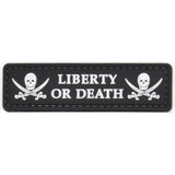 Liberty or Death Patch Black/White