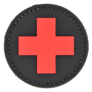 Medic Patch Round Black/Red