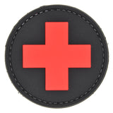 Medic Patch Round Black/Red