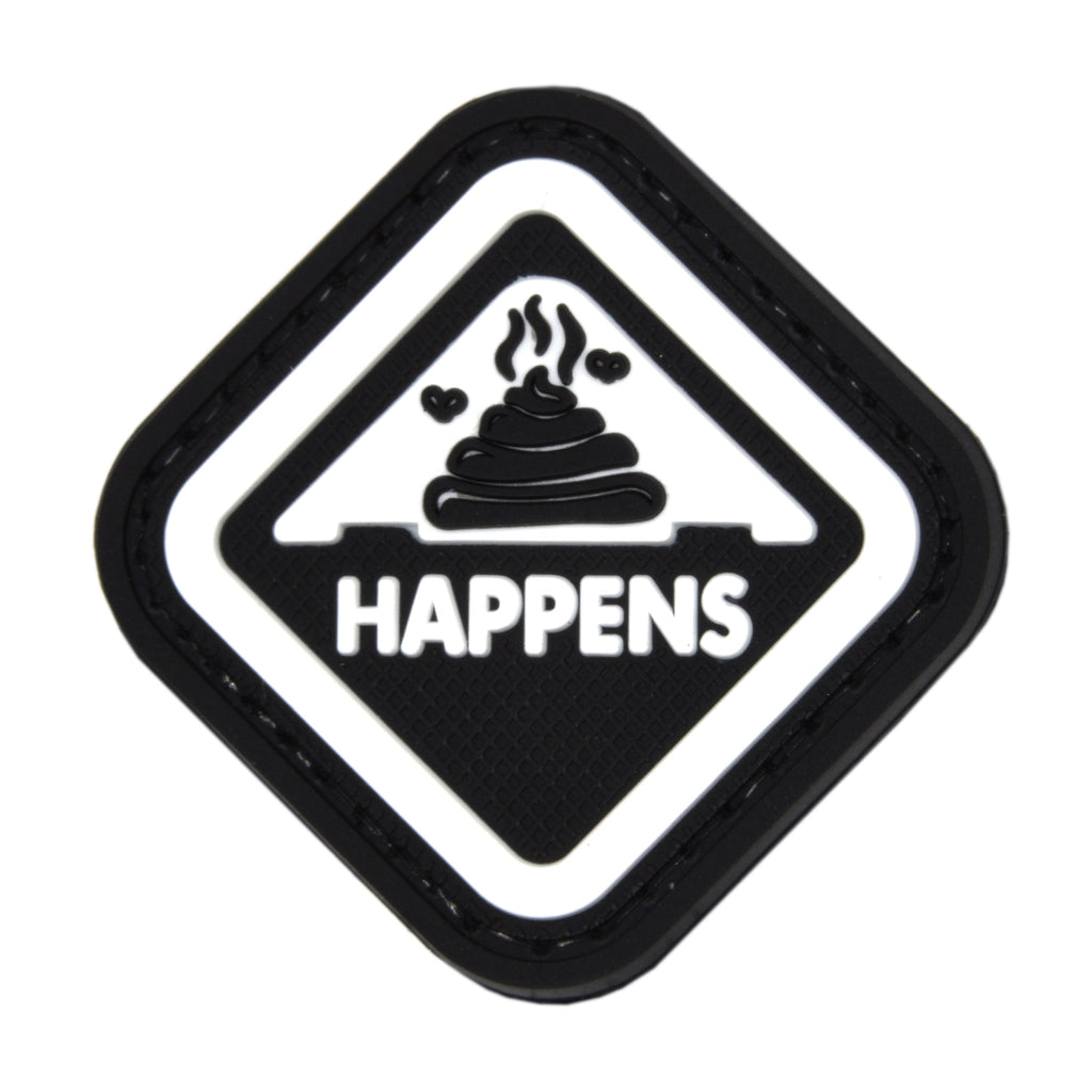 Shit Happens Patch Black