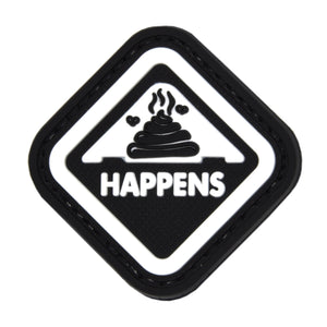 Shit Happens Patch Black