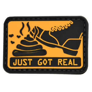 Shit Just Got Real Patch Black/Orange
