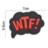 WTF! Comic Cloud Patch Black/Red