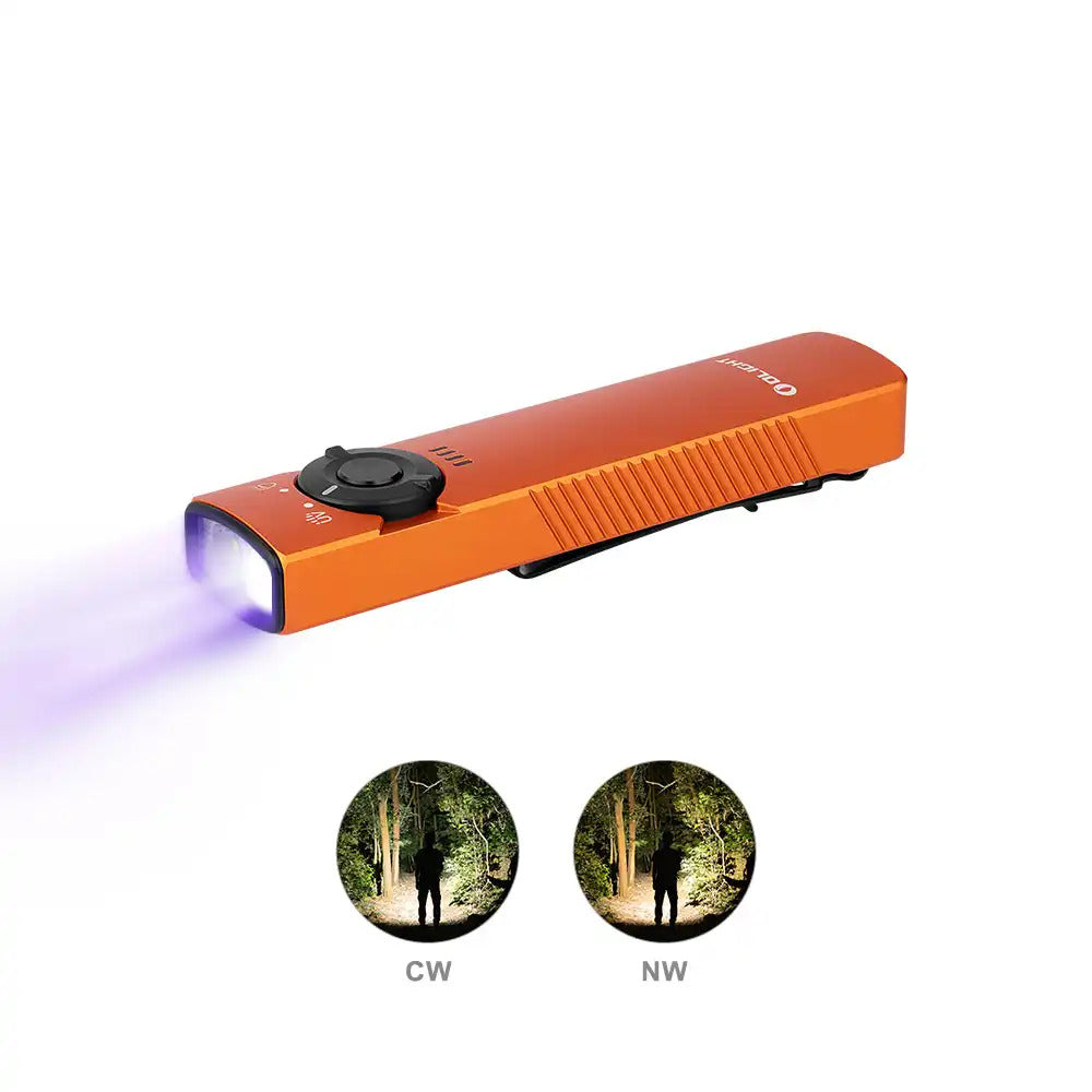 olight arkfeld uv + white led flashlight Olight Arkfeld UV - White Light and UV Dual Light Sources Flashlight