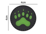 Bear Paw Glow in the Dark Patch Black