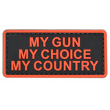 My Gun My Choice My Country Patch Red