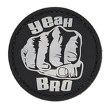 Yeah Bro Fist Bump Patch Black