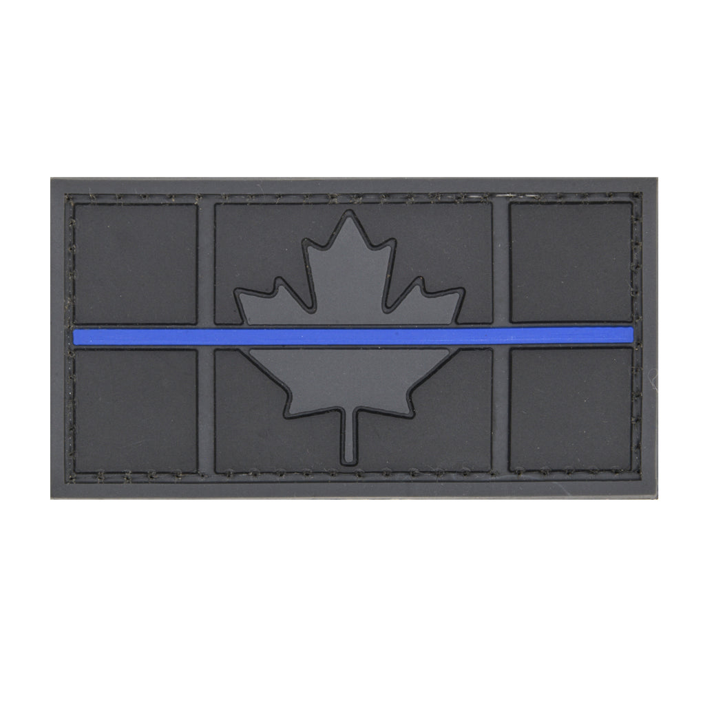 Thin Silver or Thin White Line Canadian Flag Patch (8 cm x 4 cm) – The Thin  Blue Line Canada