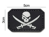 Pirate Jolly Roger Patch Black/White