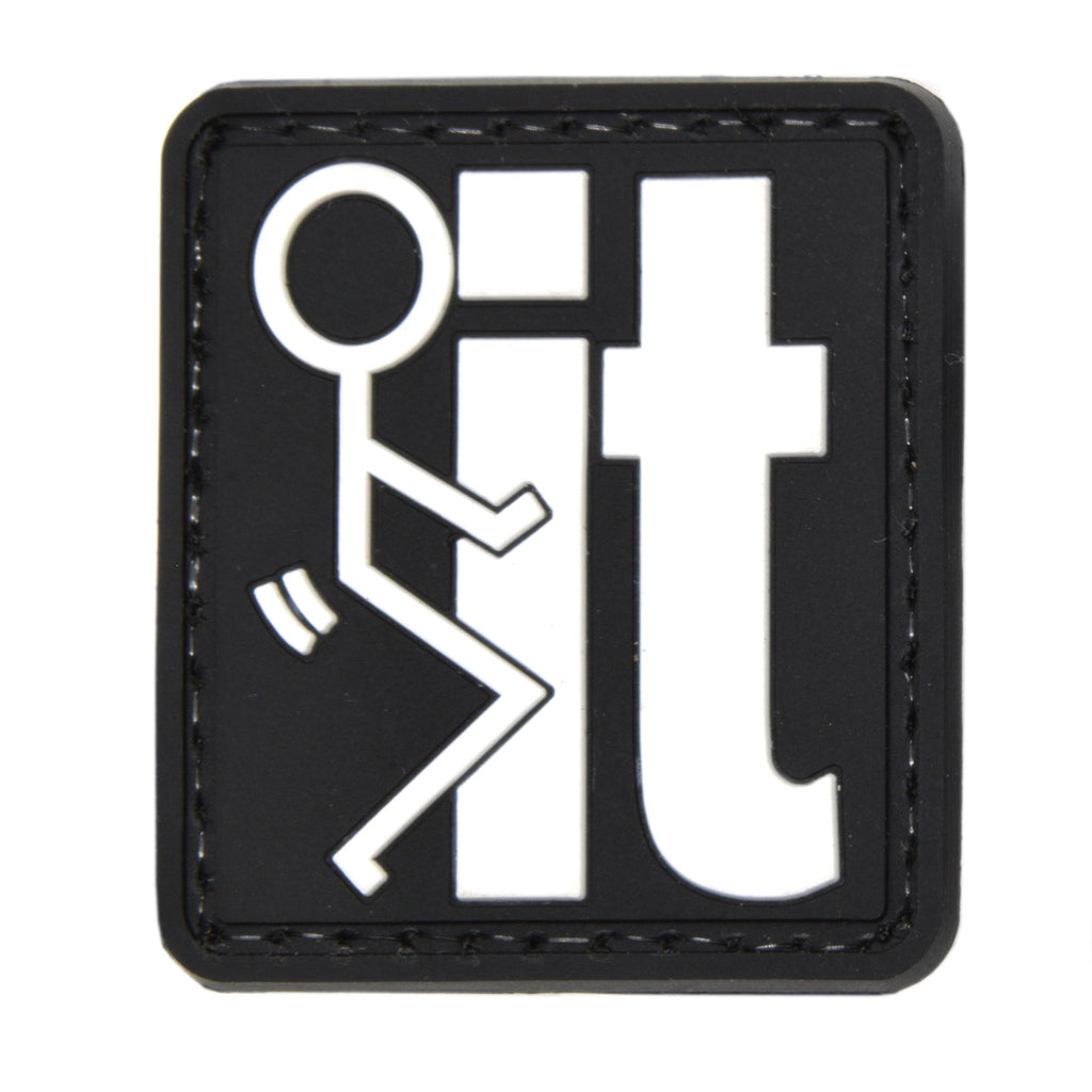 Fuck It Stick Figure Patch Black – Razor Edge Group